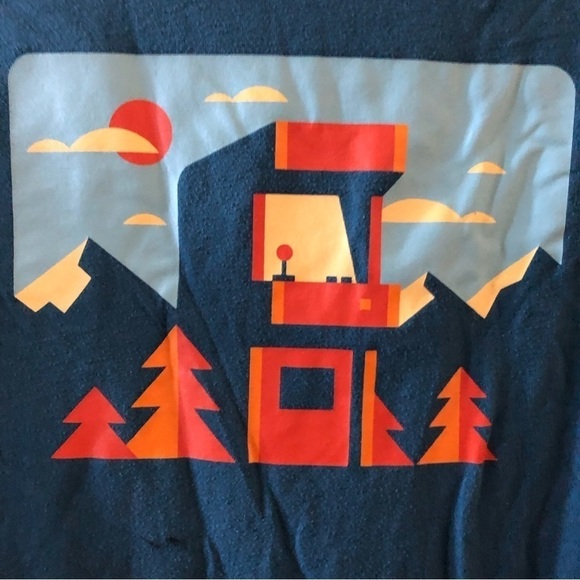 Old Navy teal short sleeve graphic tee in size L - Picture 3 of 5